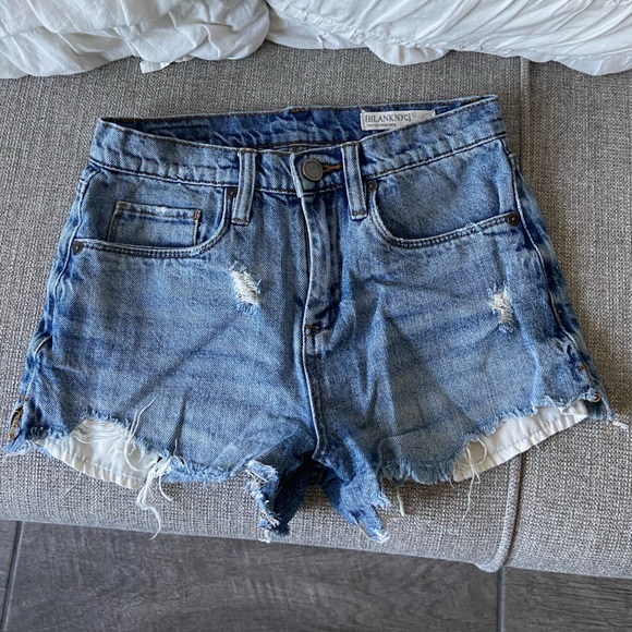 BlankNYC high rise denim shorts - Picture 1 of 4